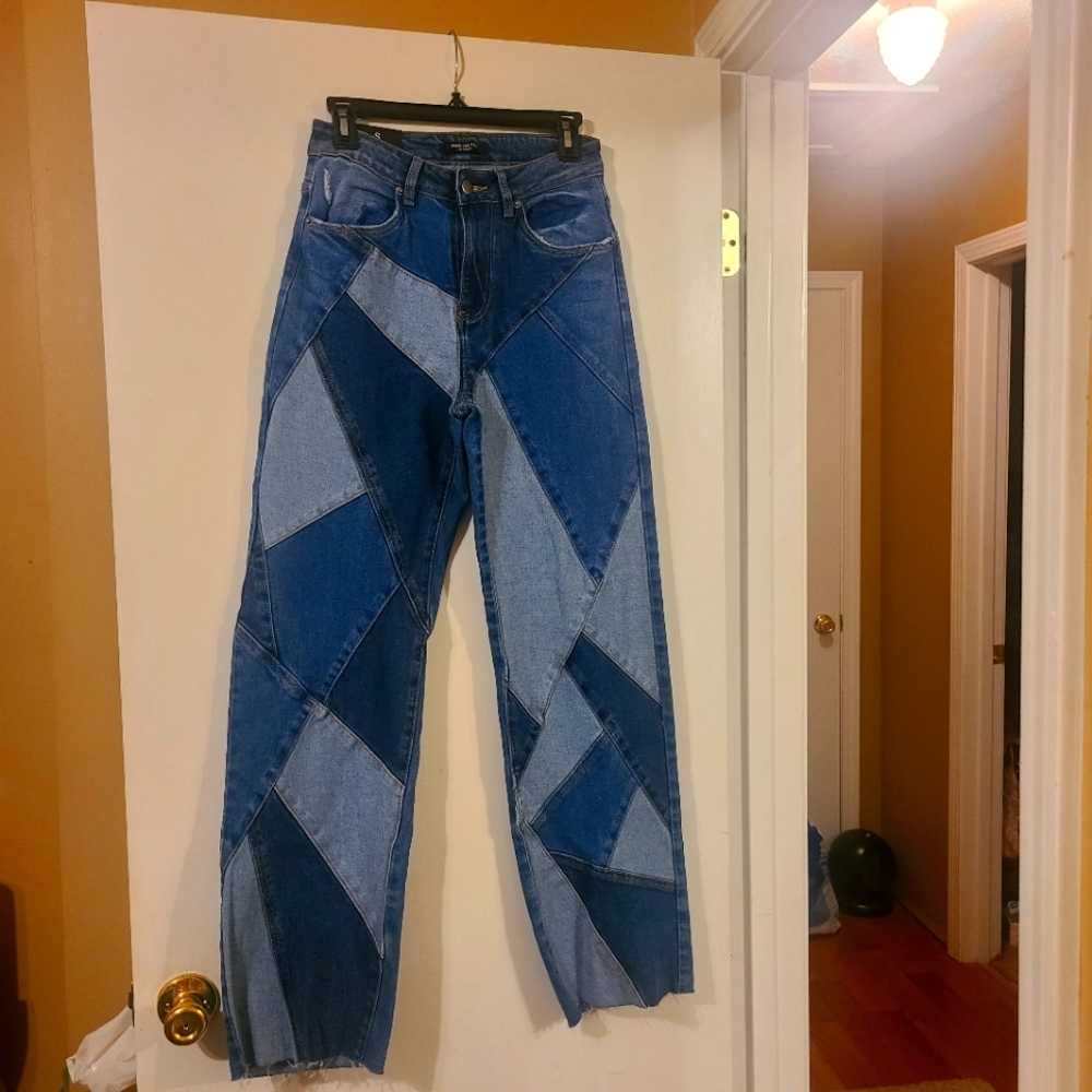 Patchwork Mom Jeans